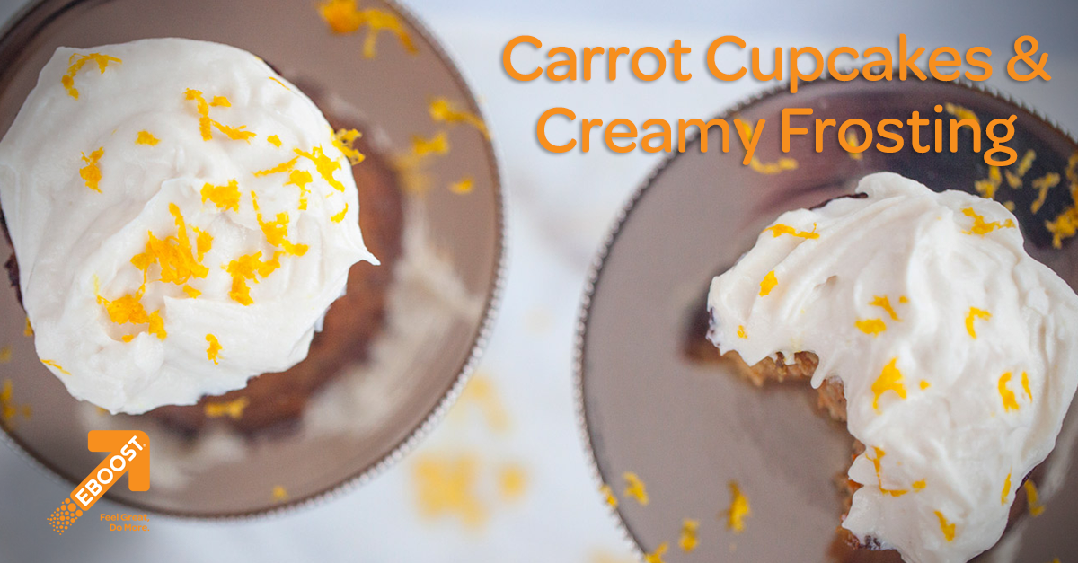 Carrot Cupcakes & Creamy Frosting