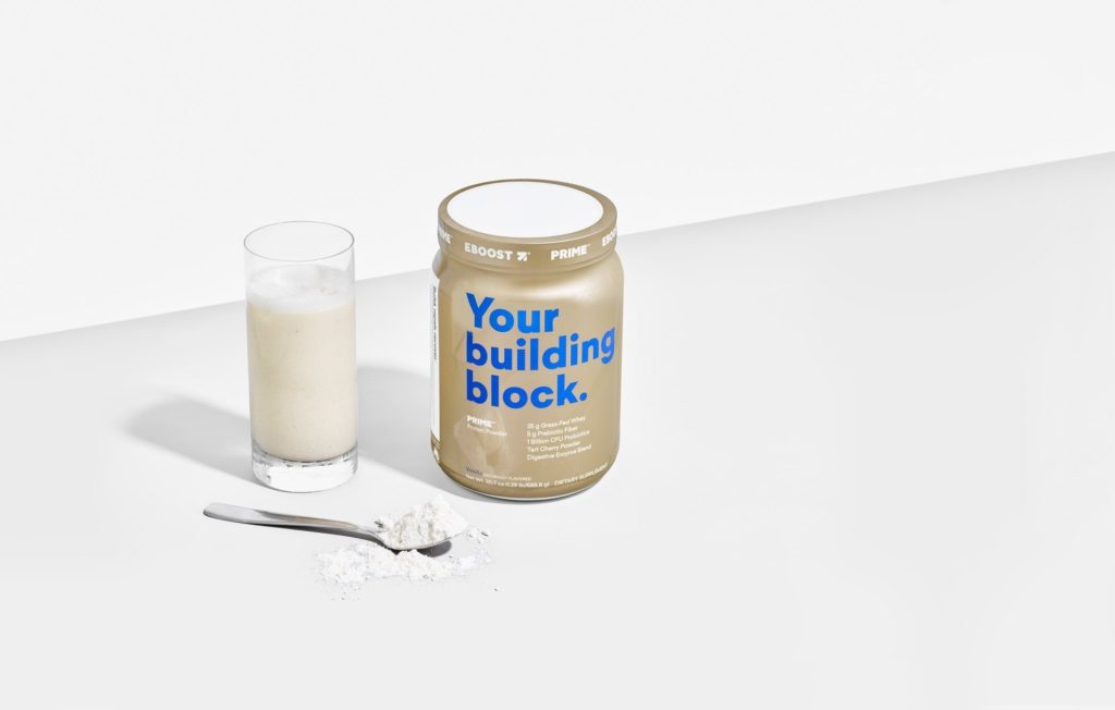 EBOOST PRIME vanilla protein snack dip
