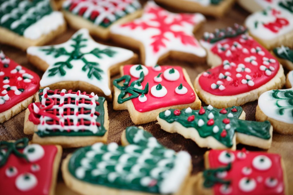 christmas frosted sugar cookies
