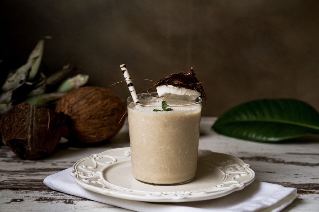coconut chocolate protein smoothie