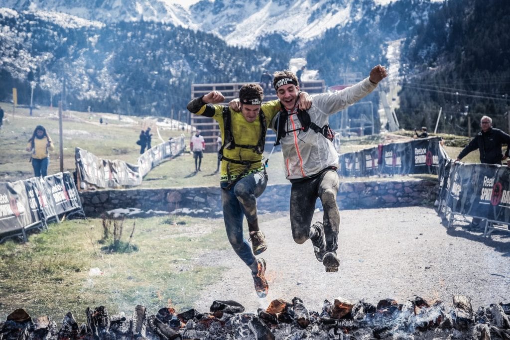 two guys competing in an adventure race