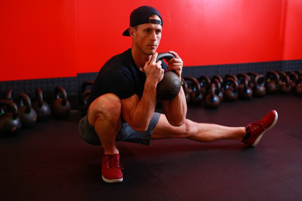 Alan Filauro with kettlebell