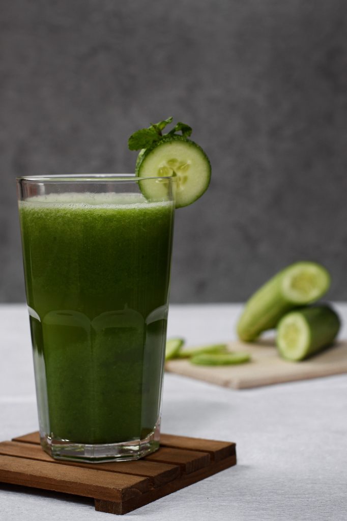 green smoothie with heat