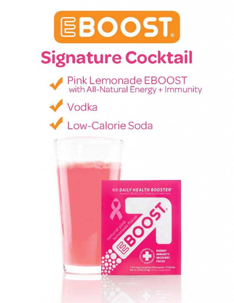 EBOOST Signature Cocktail healthy energy drink Elisa Monte Dance